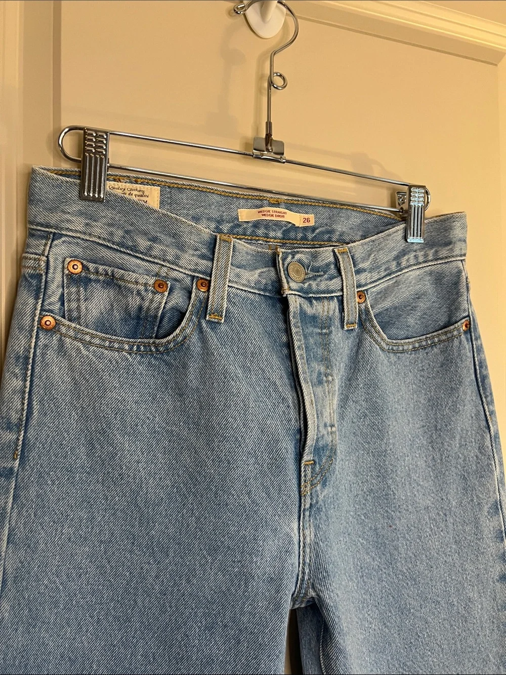Levi’s Wedgie Straight Jeans Size 26 - Picture 3 of 5